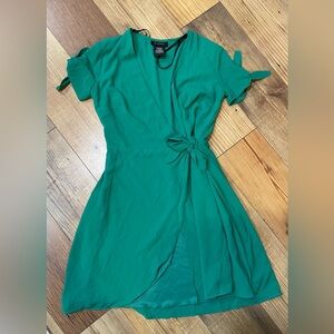 Green Wrap Dress